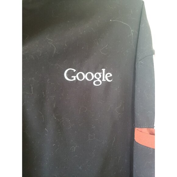 Ashworth Vintage Google Company Logo 1/4 Zip Jacket Red Black White Trim M y2k - Picture 2 of 11